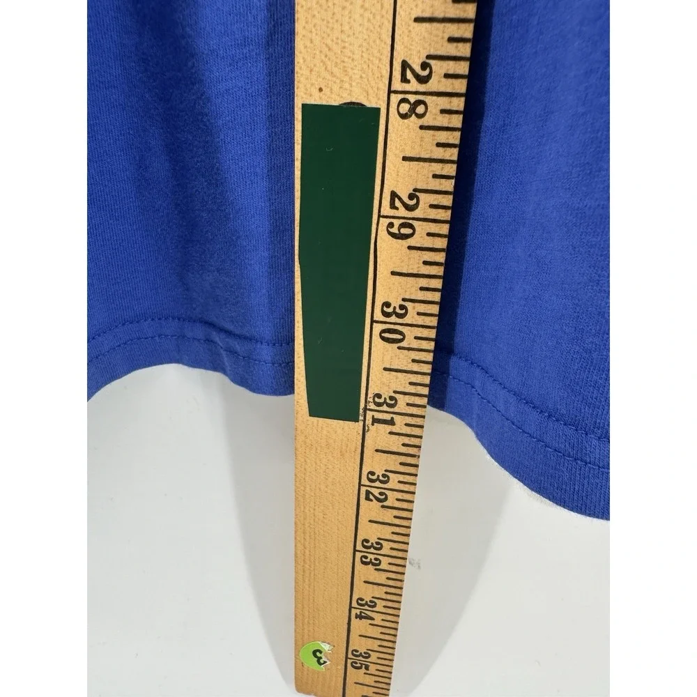 Jordan Embroidered Mens XXL T-Shirt Blue Green Jumpman Graphic Tee Oversized